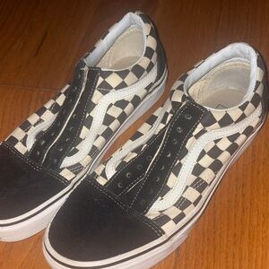 Vans Black and White Checkered Sneakers